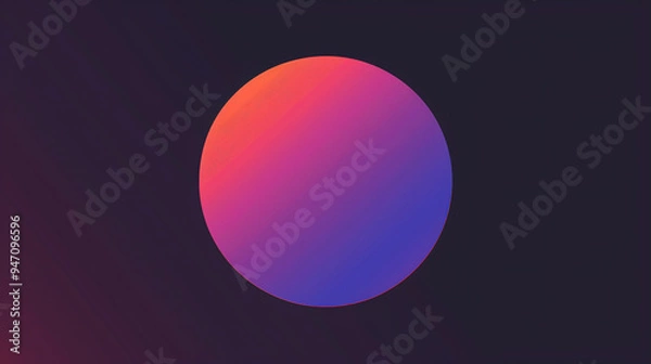 Obraz smooth gradient black, purple, pink, and blue