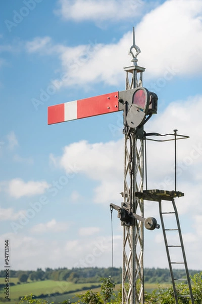 Fototapeta vintage semaphore railroad signal
