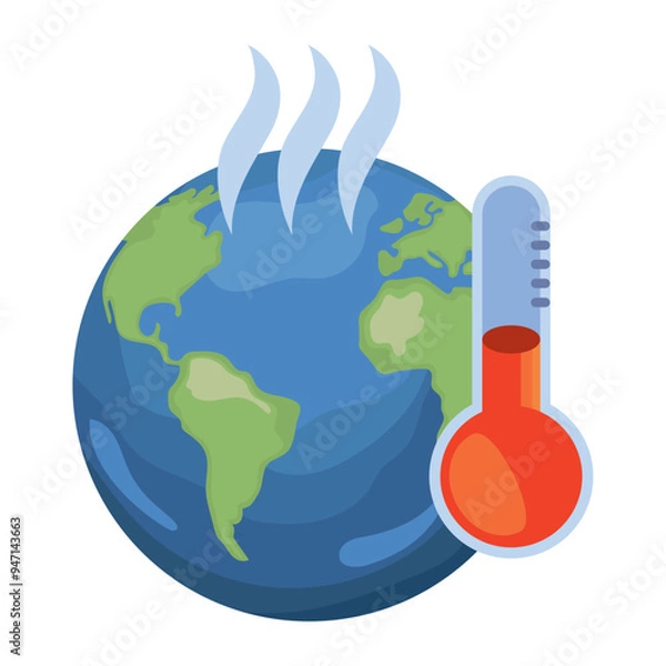 Fototapeta global warming increase temperature
