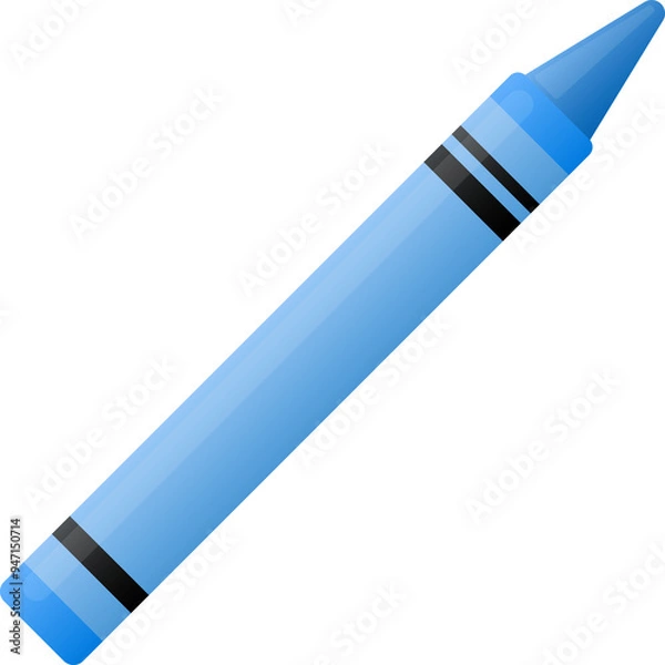 Obraz Painting tool blue crayon