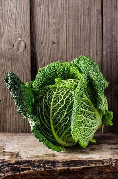 Obraz Wirsingkohl auf Holz