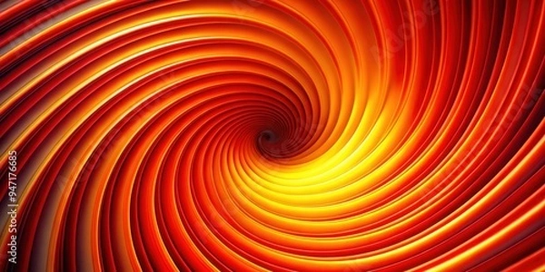 Fototapeta Abstract background featuring a red and yellow spiral , vibrant, colorful, swirl, hypnotic, dynamic, vibrant, texture, pattern
