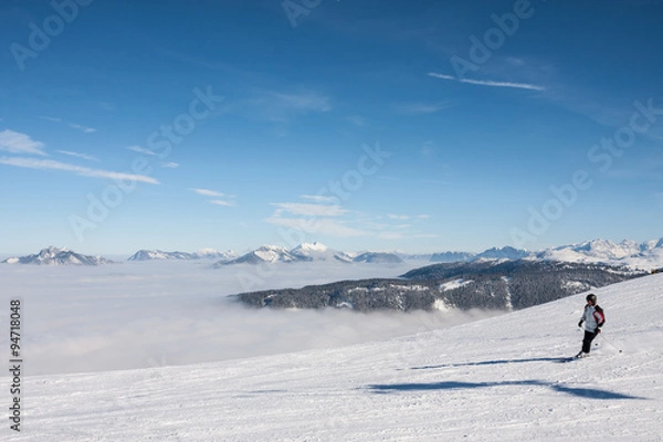 Fototapeta narciarz 2