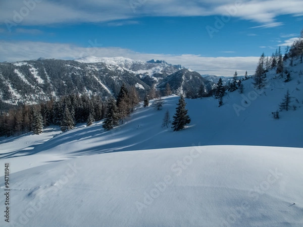 Fototapeta góry zimą