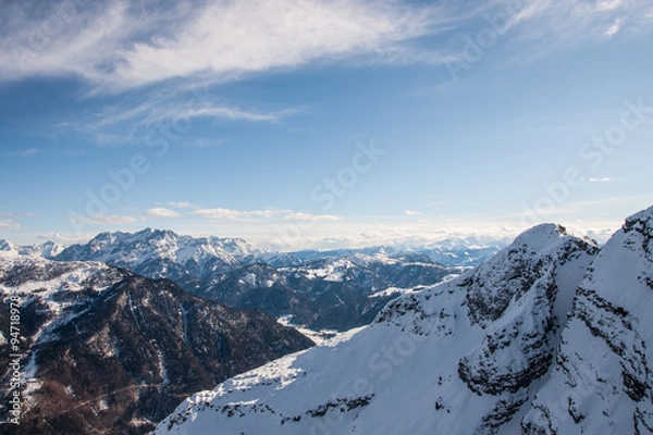 Fototapeta góry zimą