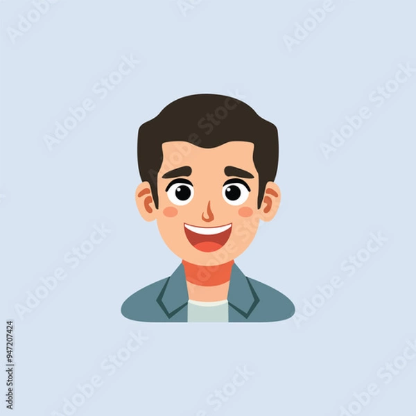 Fototapeta animation character emoji emotion icon
