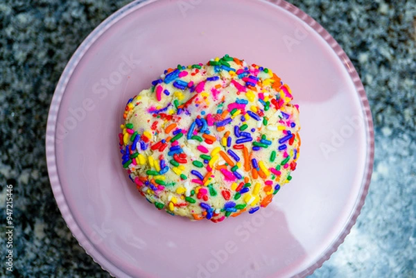 Fototapeta Cookie with Sprinkles