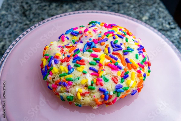Fototapeta Cookie with Sprinkles