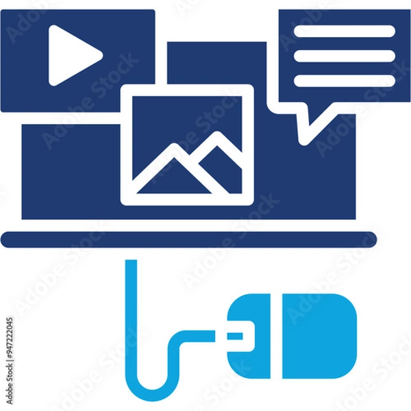 Obraz Digital Content Icon