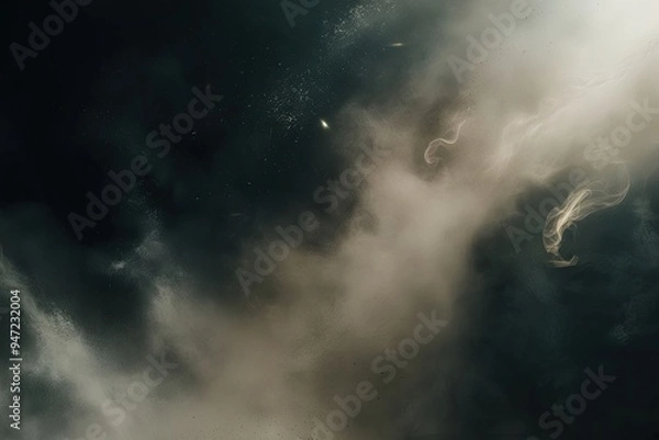 Fototapeta Mysterious Dust and Light in a Cinematic Texture Field with Ethereal Artifacts