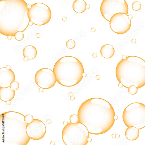 Obraz orange bubbles