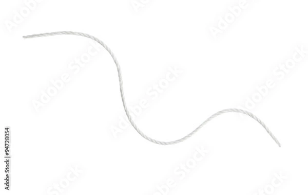 Obraz White thread on a white background