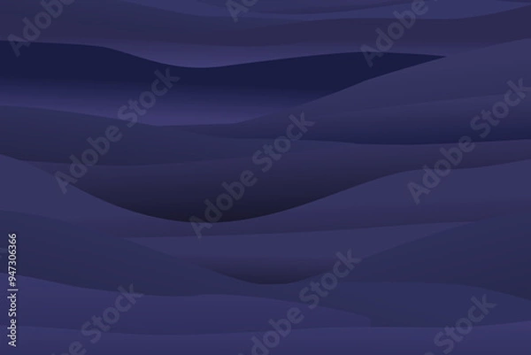 Fototapeta Abstract Blue Gradient with Soft Wave Textures