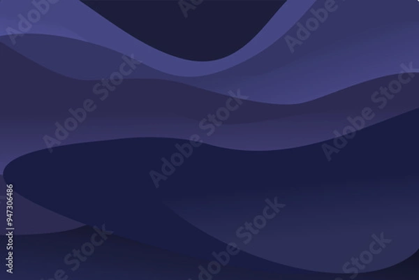 Fototapeta Abstract Blue Gradient with Soft Wave Textures