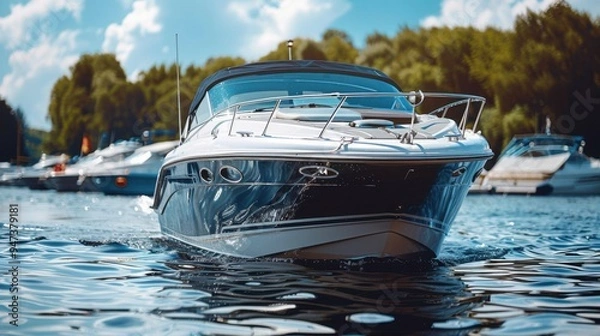Fototapeta Boat Insurance: Protects your personal watercraft from damage, theft, and liability, providing comprehensive coverage while you're out on the water.
