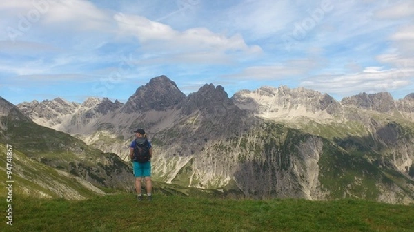 Obraz Berge Wanderer 01