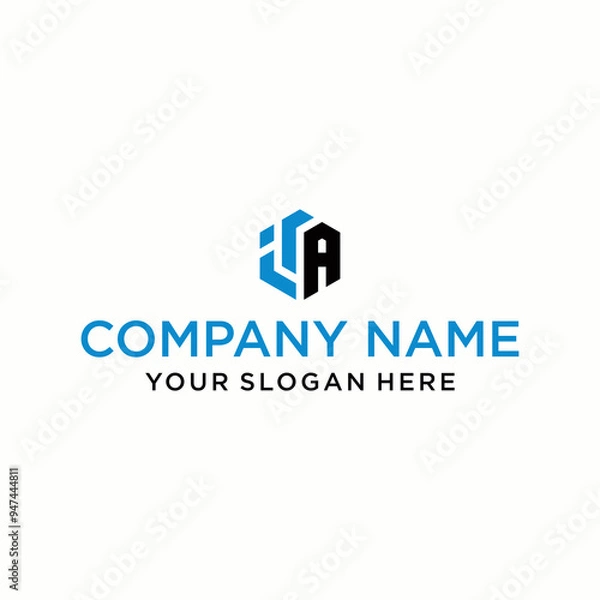 Fototapeta IRA letter logo in the form of hexagons and cube logos with letter designs for corporate identity