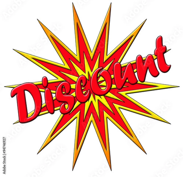 Obraz Discount Sign Badge