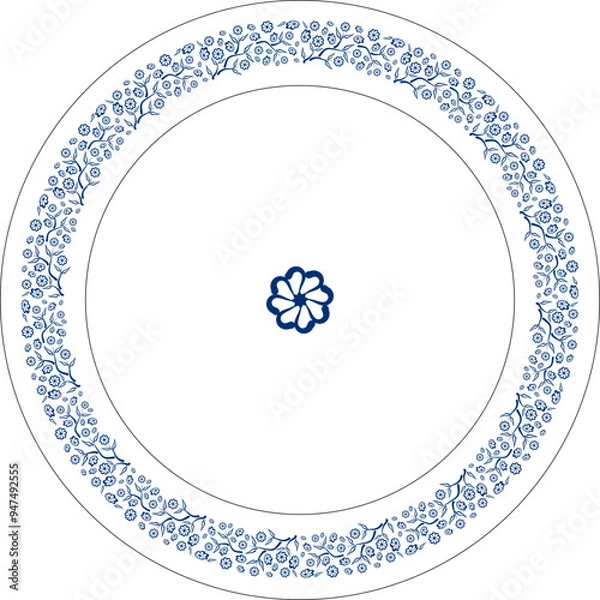 Fototapeta Abstract art frame, round, plate, tablecloths elegant, semi-abstract, meticulously researched.
and is culturally correct but also modern and contemporary.