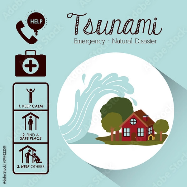 Obraz natural disaster design 