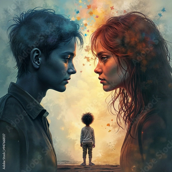 Obraz Child Facing Parental Rejection