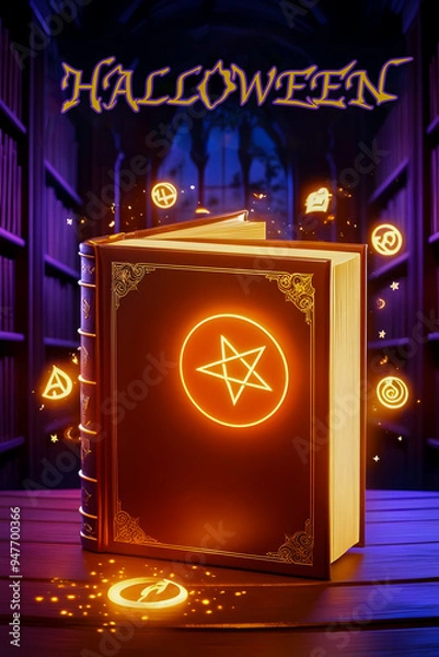 Obraz Halloween spellbook