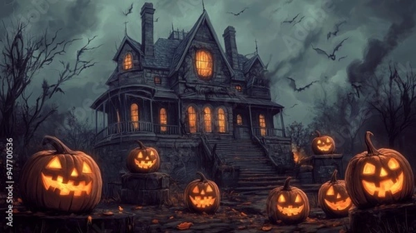 Fototapeta ハロウィンの背景