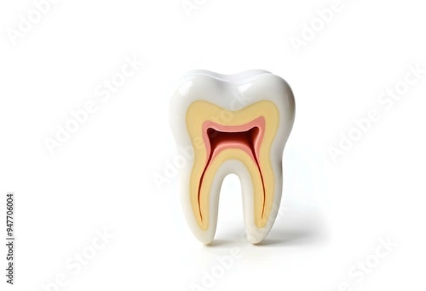 Fototapeta tooth isolated on white background