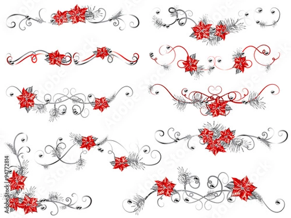 Obraz Christmas borders