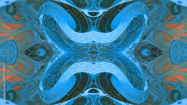 Obraz Abstract fractal. Fractal art background for creative design. Decoration for wallpaper, desktop, poster, cover booklet. Print for clothes, t-shirt. Creative illustration for design