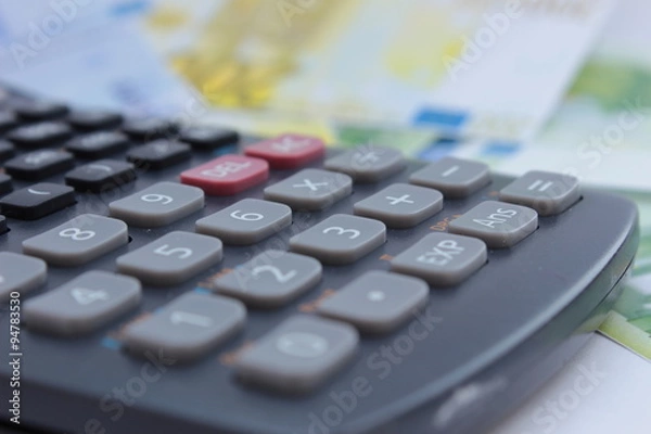 Obraz calculation and finance 