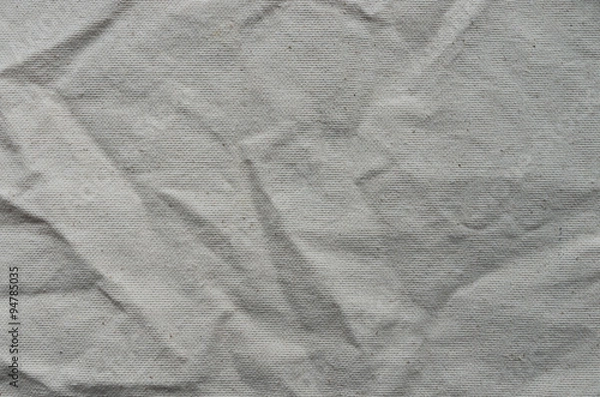 Fototapeta Close up of wrinkly burlap sack