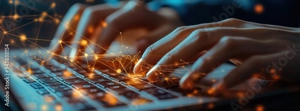 Obraz Database administrator implementing multi-model databases in data facility server racks big data storage digital technology IT support concept