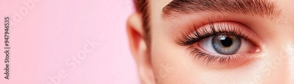 Obraz Teenage girl with acne on her nose, looking away thoughtfully