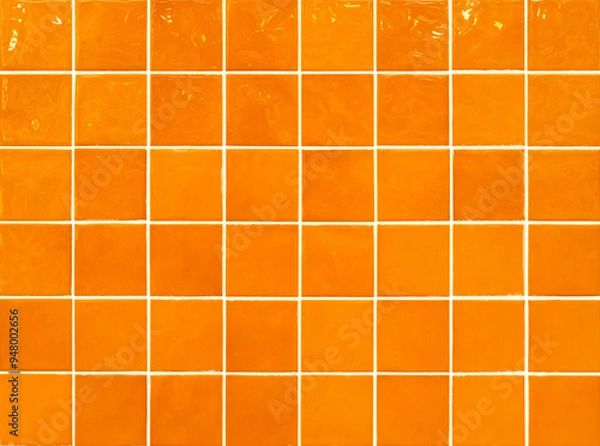 Obraz Yellow tile wall texture background