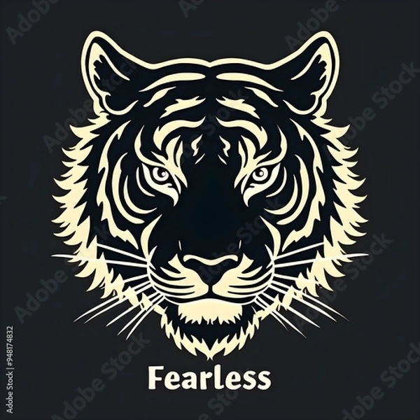 Obraz Abstract Tiger Head Design