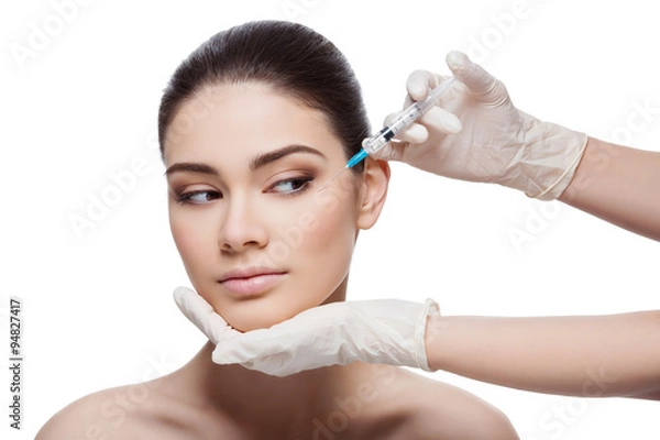 Obraz Woman gets collagen injection