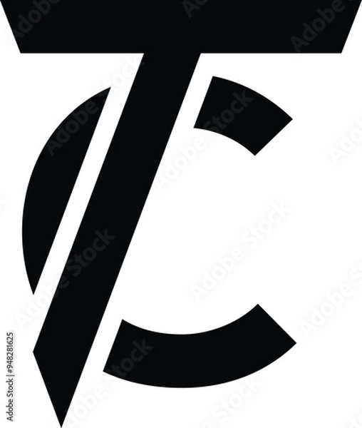 Obraz TC logo design