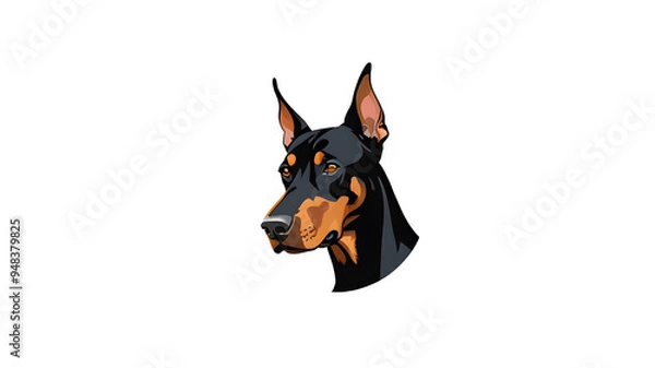 Obraz doberman