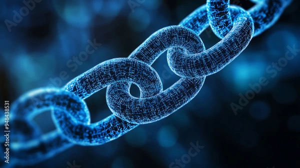 Fototapeta Blockchain data security, wallpaper, the security of all forms of transaction data technology