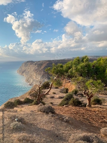 Obraz view of the coast of the sea