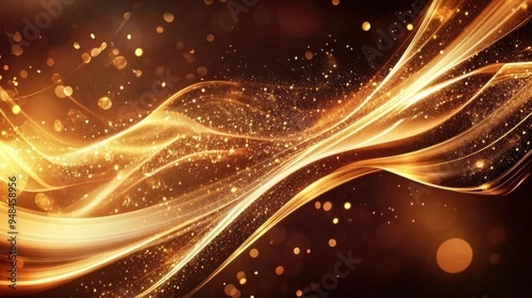 Fototapeta Vibrant abstract brown backdrop featuring shimmering elements