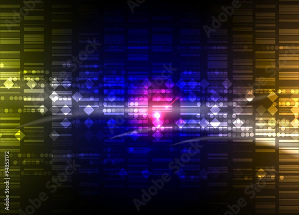 Fototapeta DNA Abstract icon and element collection. Futuristic technology
