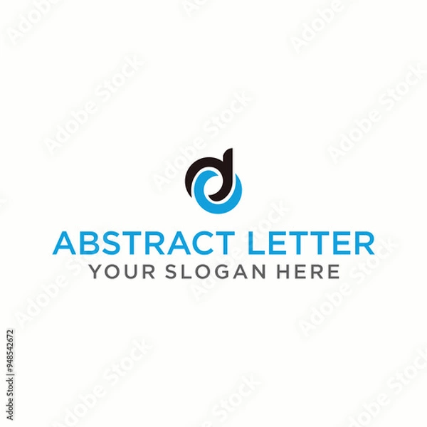 Fototapeta The original DO logo is stylish and elegant in shape