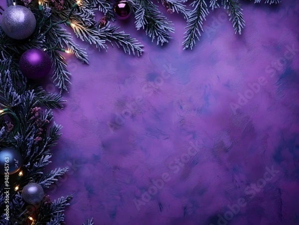 Fototapeta Beautiful Christmas Background with copy space