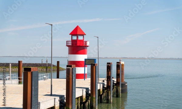 Obraz Lighthouse on the island of Föhr in Wyk in northern Germany