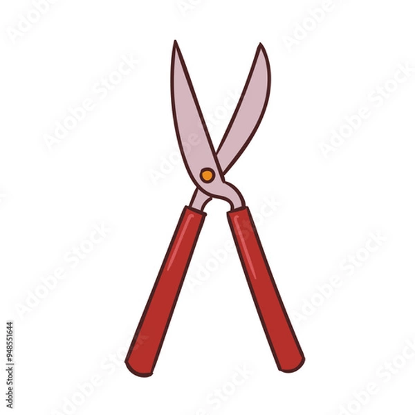 Fototapeta Gardening Doodle Hedge Sheers