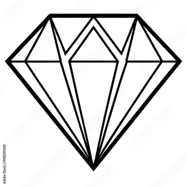 Fototapeta Diamond Logo Vector Art