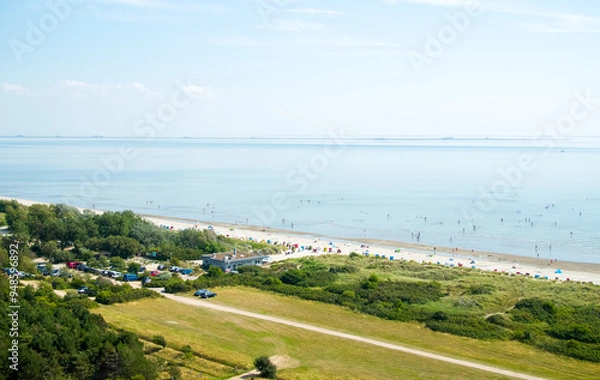 Obraz Föhr Island in Northern Germany from the air
