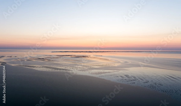 Obraz Föhr Island in Northern Germany from the air